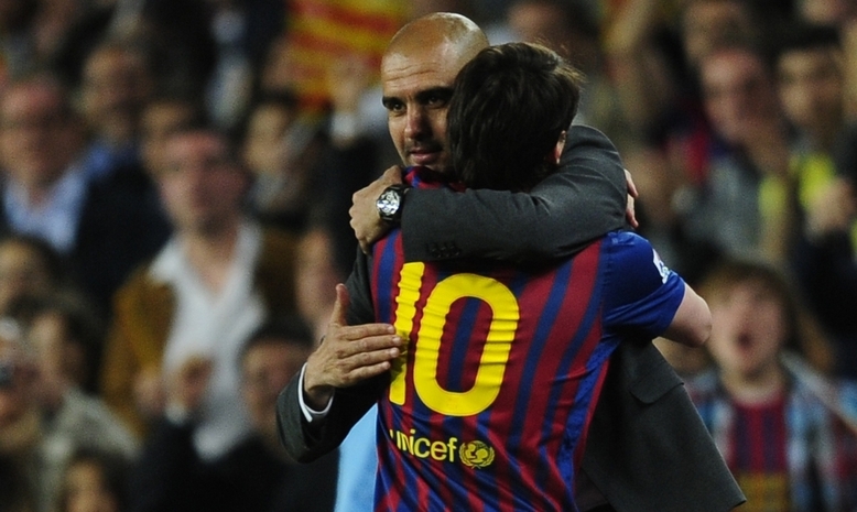 Barcelone: Messi fait ses adieux à Guardiola Barcelone: Messi fait ses adieux à Guardiola
