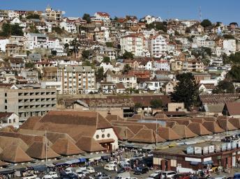 Vue générale d'Antananarivo, capitale de Madagascar