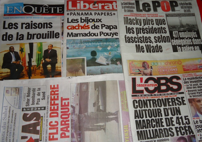 REVUE DE PRESSE DU JEUDI 11 AOUT 2016 : REVUE DE PRESSE DU JEUDI 11 AOUT 2016 :
