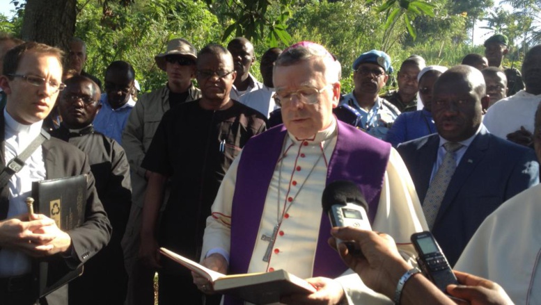 RDC: le nonce apostolique et le patron de la Monusco à Béni, après les massacres RDC: le nonce apostolique et le patron de la Monusco à Béni, après les massacres
