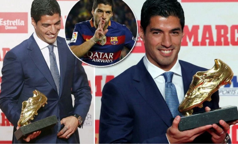 Luis Suarez (Barça) nommé Soulier d'Or 2016 Luis Suarez (Barça) nommé Soulier d'Or 2016