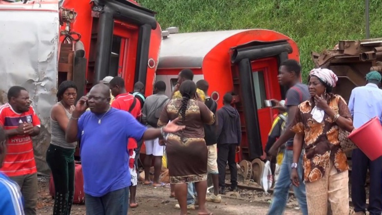 Déraillement d'un train de marchandises à Douala, aucune victime