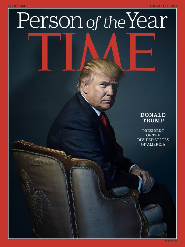 Donald Trump désigné «Personnalité de l’année» 2016 par le Time