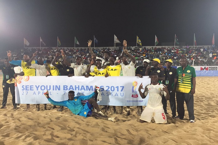 Beach soccer: les "Lions" de retour à Dakar, ce soir