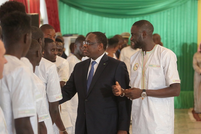 CAN 2017 - Cérémonie de remise du drapeau national: Macky dope les «Lions»