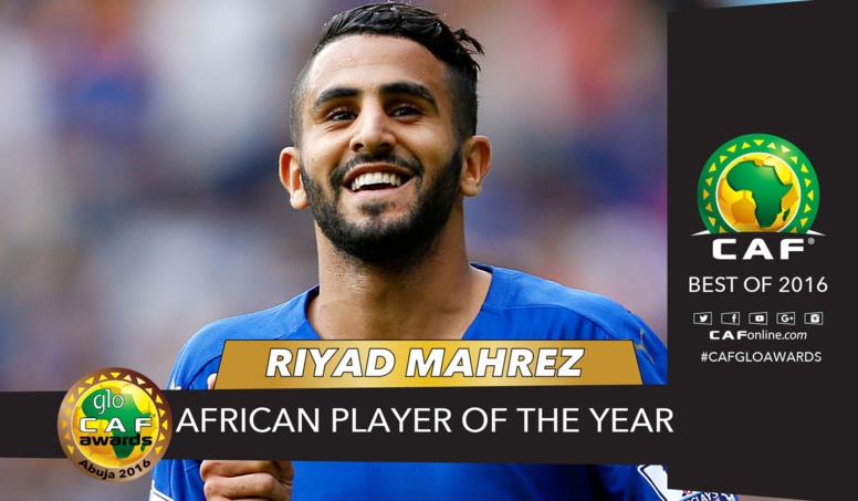 Avec 361 des voix, Riyad Mahrez est le joueur africain de l’année