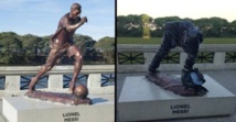 Argentine : la statut de Messi vandalisée Argentine : la statut de Messi vandalisée