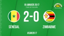 DIRECT CAN 2017 - Poule B: Sénégal 2-0 Zimbabwe, mi-temps - ça sent bon les 1/4