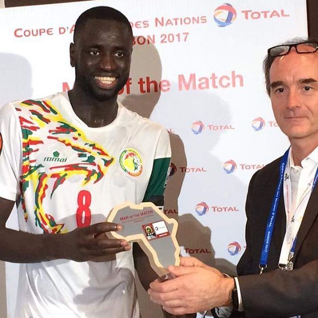 CAN 2017 : Cheikhou Kouyaté, capitaine des Lions, désigné homme du match