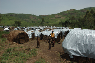 Nyanzale camp ( Goma , Congo )