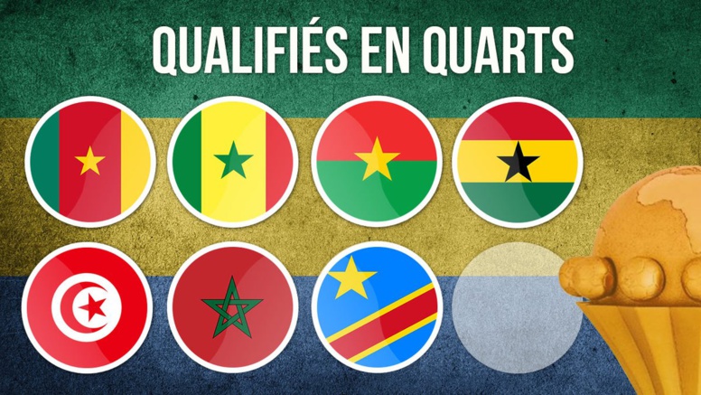 CAN 2017 : Voici les sept (7) équipes qualifiées pour les quarts de finale CAN 2017 : Voici les sept (7) équipes qualifiées pour les quarts de finale