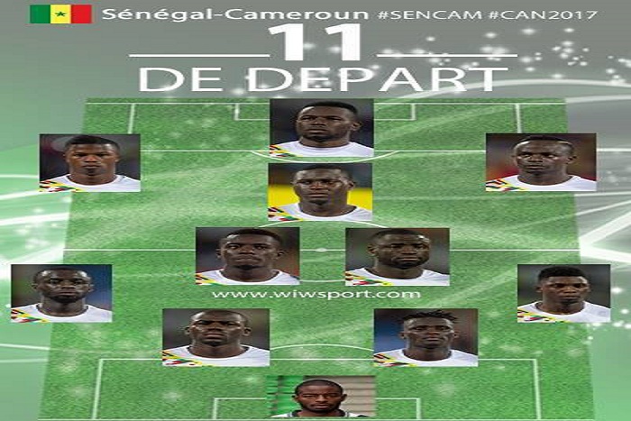 ​  CAN 2017 : Le 11 de départ du Sénégal face au Cameroun