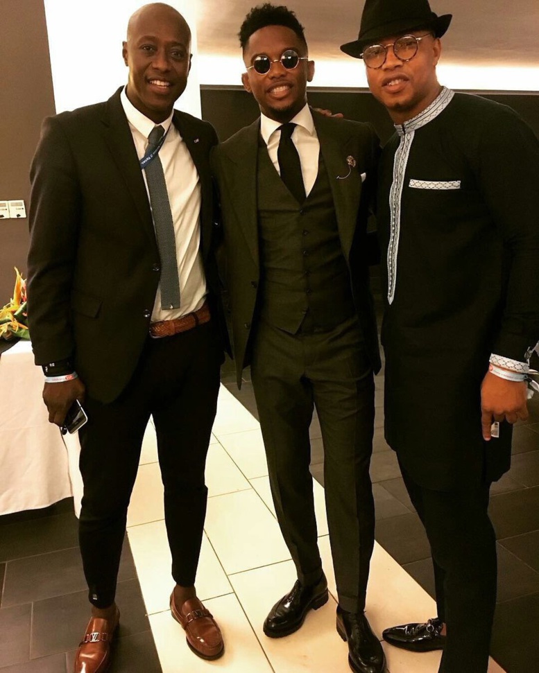 Image: El Hadji Diouf, Fadiga et Eto'o font la pose à Libreville 