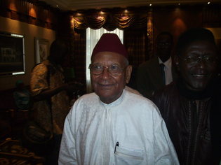 Le président des Assises nationales, Amadou Mahtar Mbow à la cérémonie de lancement