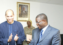 Abdoulaye Baldé en bon terme avec Karim Wade président de l'ANOCI