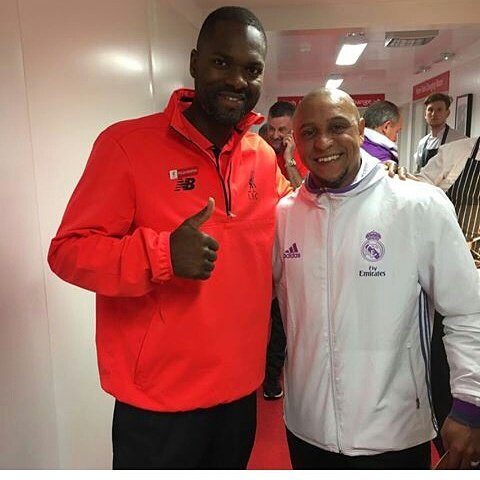 Salif Diao a pris part à la rencontre entre Légendes de Liverpool et celles du Real Madrid