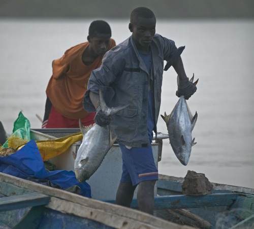 Retour de pêcheurs sénégalais