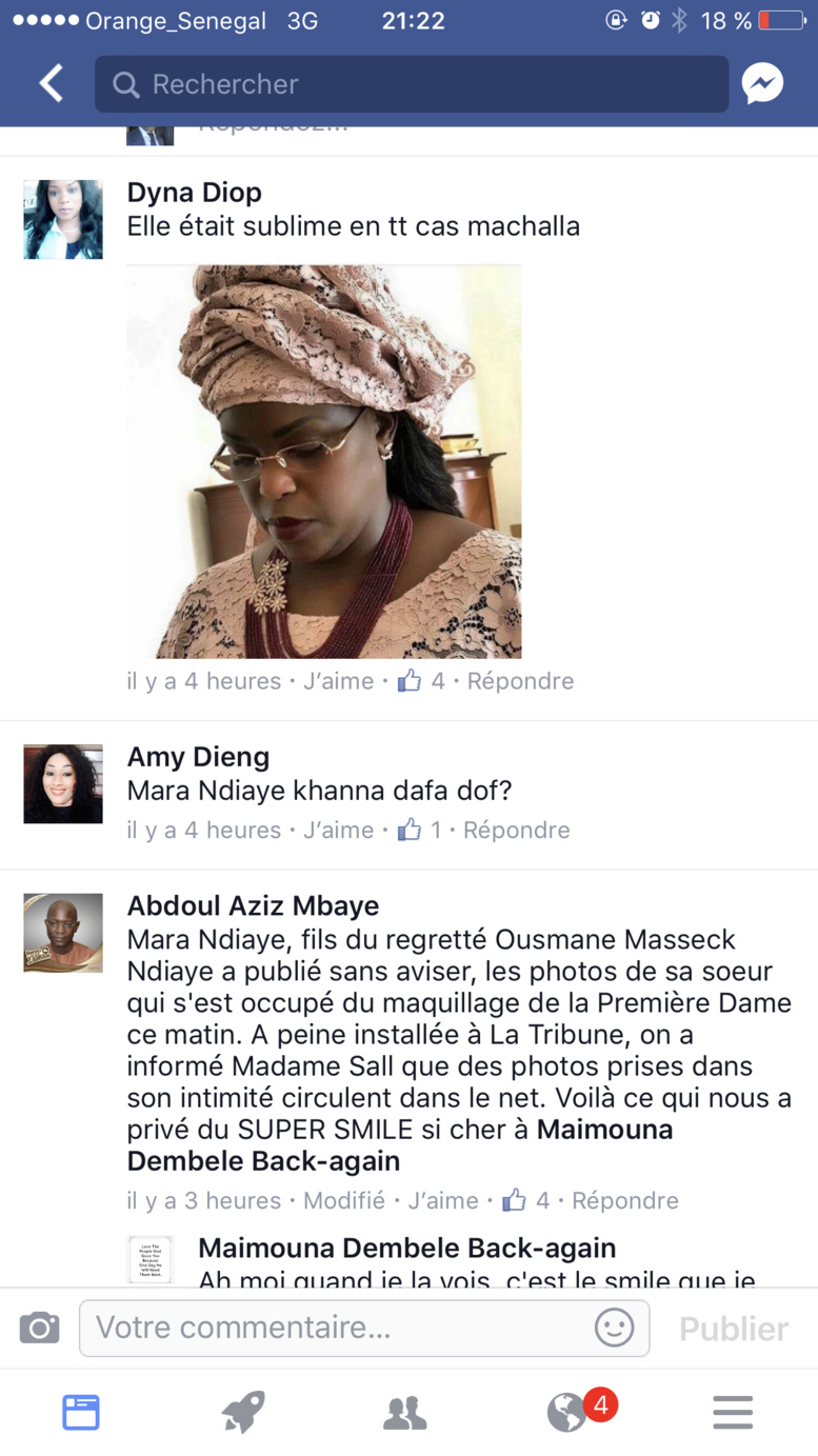 Défilé 4 avril: Les raisons de la mine sévère de Marième Faye Sall très commentée sur Facebook Défilé 4 avril: Les raisons de la mine sévère de Marième Faye Sall très commentée sur Facebook