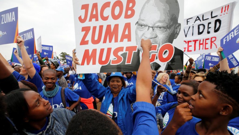 Les Sud-Africains manifestent pour la démission de Jacob Zuma Les Sud-Africains manifestent pour la démission de Jacob Zuma