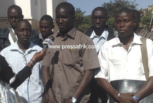 Les responsables du collectif des amicales d’étudiants des facultés, écoles et instituts de l’Université Cheikh Anta Diop (UCAD)