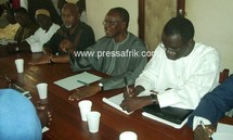Les leaders de l'opposition, Ousmane Tanor Dieng, Amath Dansokho, Madior Diouf, Massène Niang...