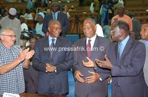 Les leaders de l'opposition Sénégalaise, Ali Haidar, Ousmane T. Dieng, Abdoulaye Bathily et Moustapha Niasse