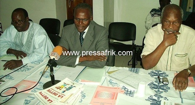 Madior Diouf du RND, Ousmane Tanor Dieng du PDS et Amath Dansokho du PIT