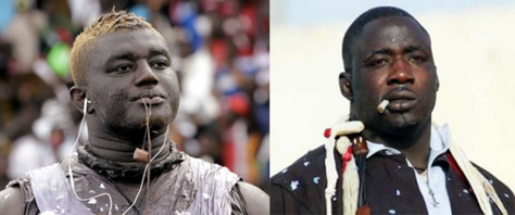 Lutte: l'affiche Balla Gaye 2 / Gris Bordeaux ficelée