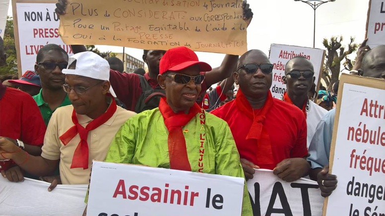 3 mai 2017 : Et, la presse marcha pour de meilleures conditions de travail 3 mai 2017 : Et, la presse marcha pour de meilleures conditions de travail