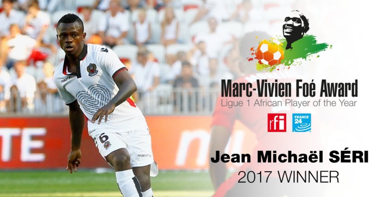 Football-Jean Michael Seri remporte le Prix Marc-Vivien Foé