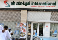 Agence Air Sénégal sur l'avenue Hassan II à Dakar. (photo: AFP)