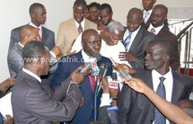 Le président du parti REWMI à sa sortie de l'audience Avec Abdoulaye Wade pour son retour au PDS