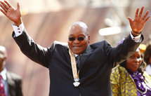 Jacob Zuma, 67 ans, est devenu le 4e président de la ''nation arc-en-ciel''. (photo:Reuters)