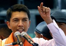 Le président autoproclamé de Madagascar, Andry Rajoelina