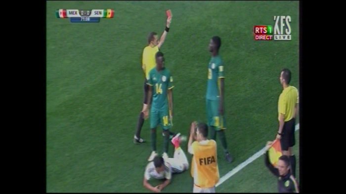 Mondial U20 8ème Finale : Le Sénégal réduit à 10 à la 71′ minute