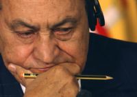 le président de  la République d'Egypte Hosni Moubarak, le 18 janvier dernier.(Photo:REUTERS/Amr Dalsh)