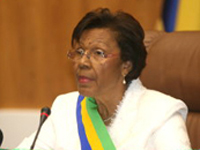 Rose Francine Rogombé, présidente de la République du Gabon par intérim(Photo:upg-gabon.org)