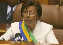 Rose Francine Rogombé, présidente du Gabon