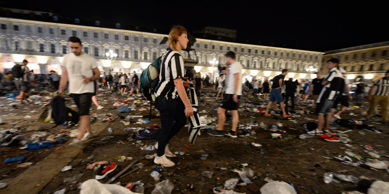 Ligue des champions: mouvement de panique à Turin, 200 blessés