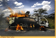Casamance: deux camions incendiés et leurs occupants kidnappés