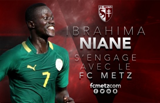 Le jeune Ibrahima Niane signe un contrat de 5 ans avec le FC Metz