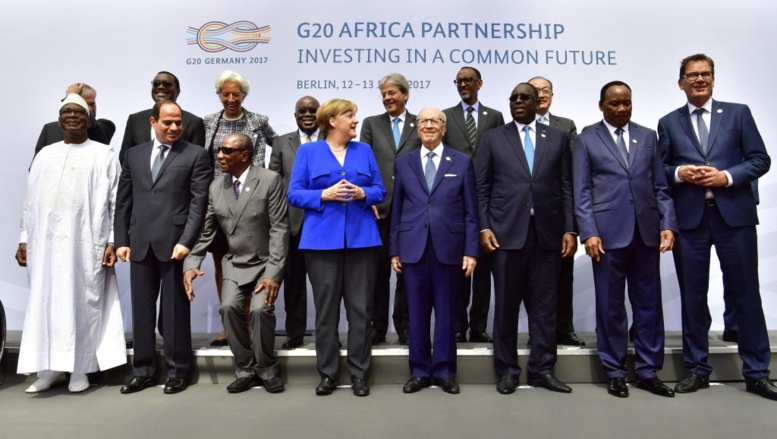 G20: 9 chefs d’Etat africains réunis autour d’Angela Merkel à Berlin
