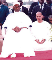 Le président de la République, Abdoulaye Wade et son fils Karim
