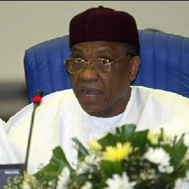Mamadou Tandja, Président de la République du Niger (photo):www.camer.be