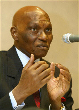 Président de la République du sénégal,Me Abdoulaye Wade