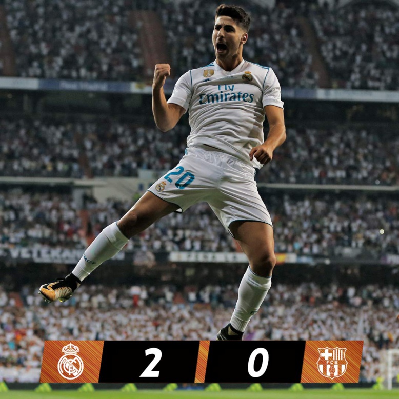 Le Real Madrid s'impose 2 à 0 à Bernabeu et remporte la Supercoupe d'Espagne