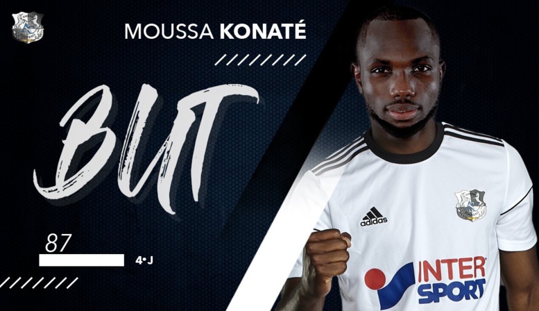 Amiens s'impose devant Nice grâce à un doublé de Moussa Konaté