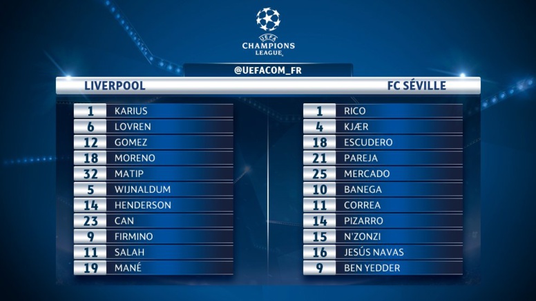 DIRECT Liverpool / Séville Fc: Sadio Mané fait ses débuts en Ligue des champions DIRECT Liverpool / Séville Fc: Sadio Mané fait ses débuts en Ligue des champions