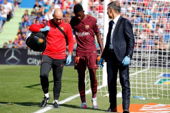 FC Barcelone : Officiel, Dembélé sera absent 3 mois et demi