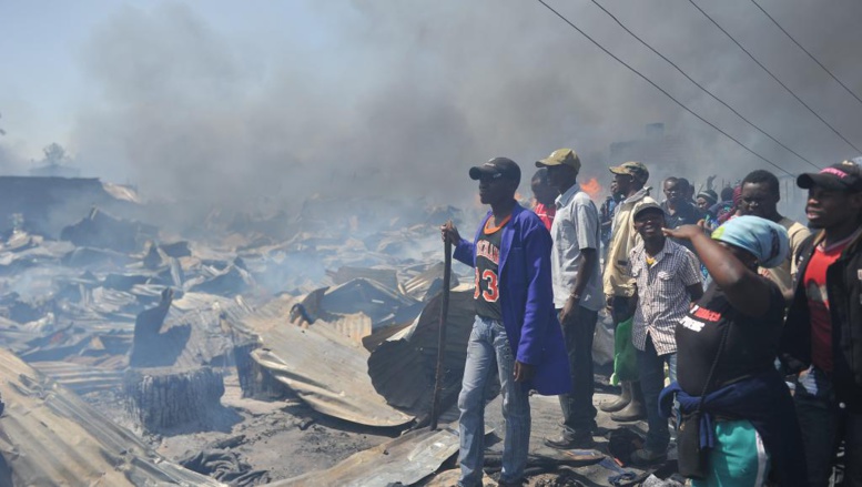 Kenya: un incendie ravage une grande partie du marché de Gikomba à Nairobi Kenya: un incendie ravage une grande partie du marché de Gikomba à Nairobi